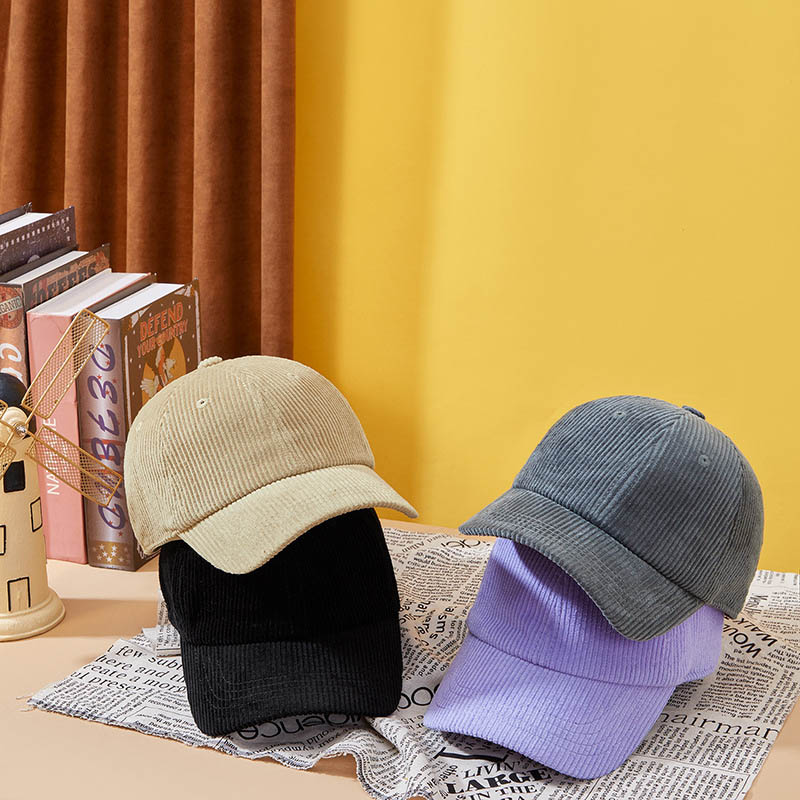 Corduroy البيسبول قبعات