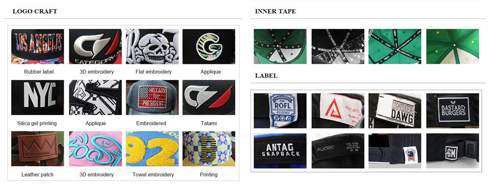 6 panels baseball hat